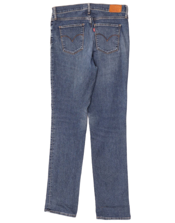 Calça jeans feminina Levi's 724 High Rise Straight W30 L32 azul algodão