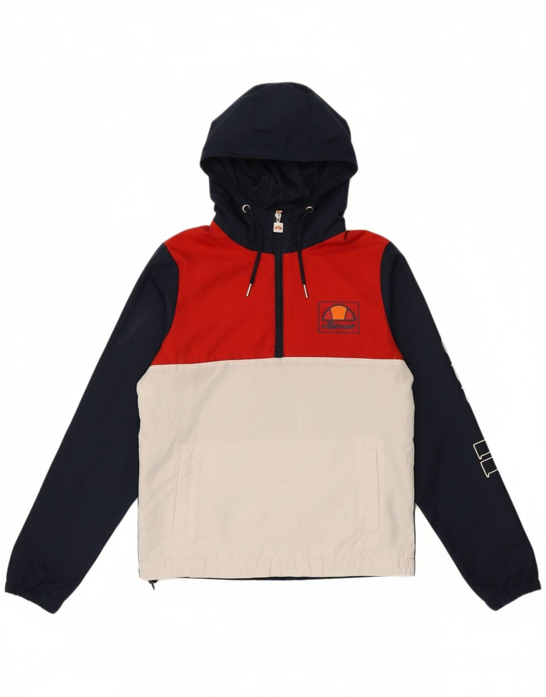 ELLESSE Jaqueta masculina com capuz e capuz XS Colorblock multicolorido
