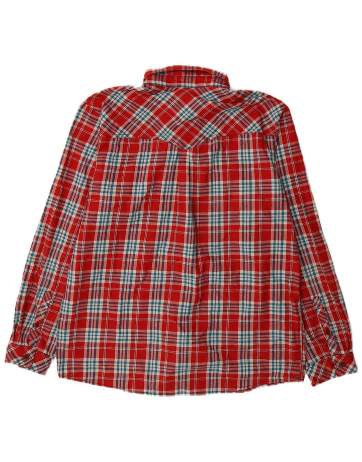 Camisa masculina de flanela The North Face grande poliéster xadrez vermelho