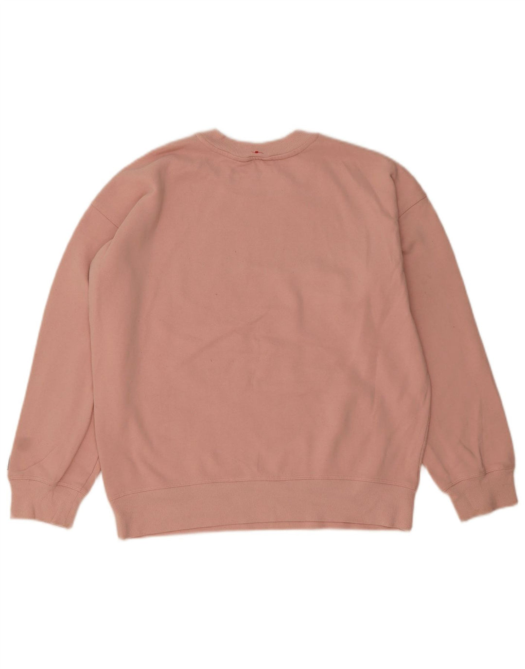 Suéter feminino Dkny gráfico oversized Reino Unido 14 algodão rosa médio