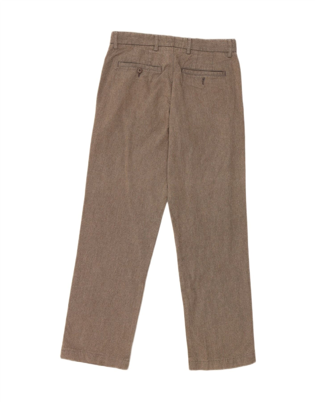 Zara Mens Straight Chino Calças EU 40 Médio W31 L30 Cinza Poliéster