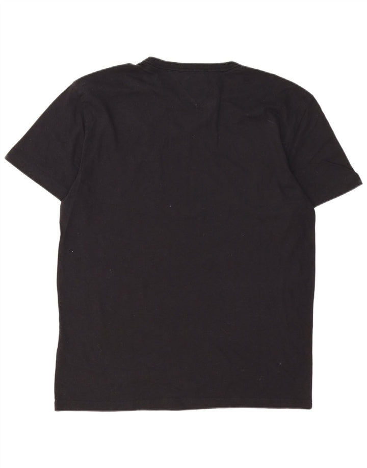 Camiseta masculina Tommy Hilfiger Top médio algodão preto