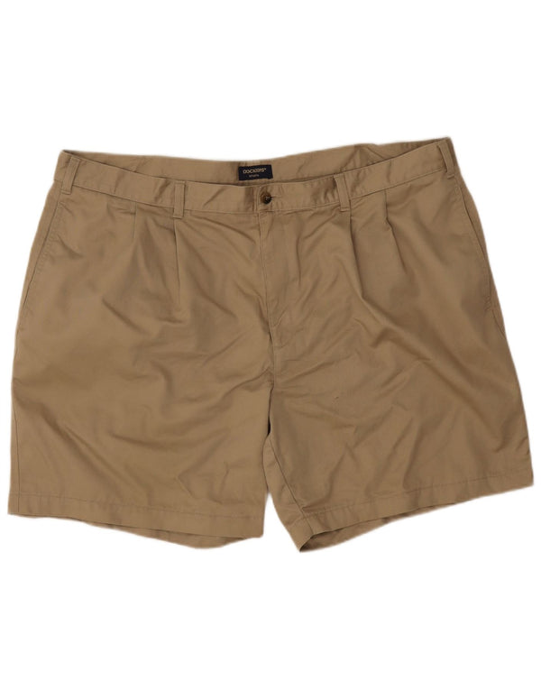 Shorts masculinos Dockers cáqui pegged chino W44 2XL algodão cáqui