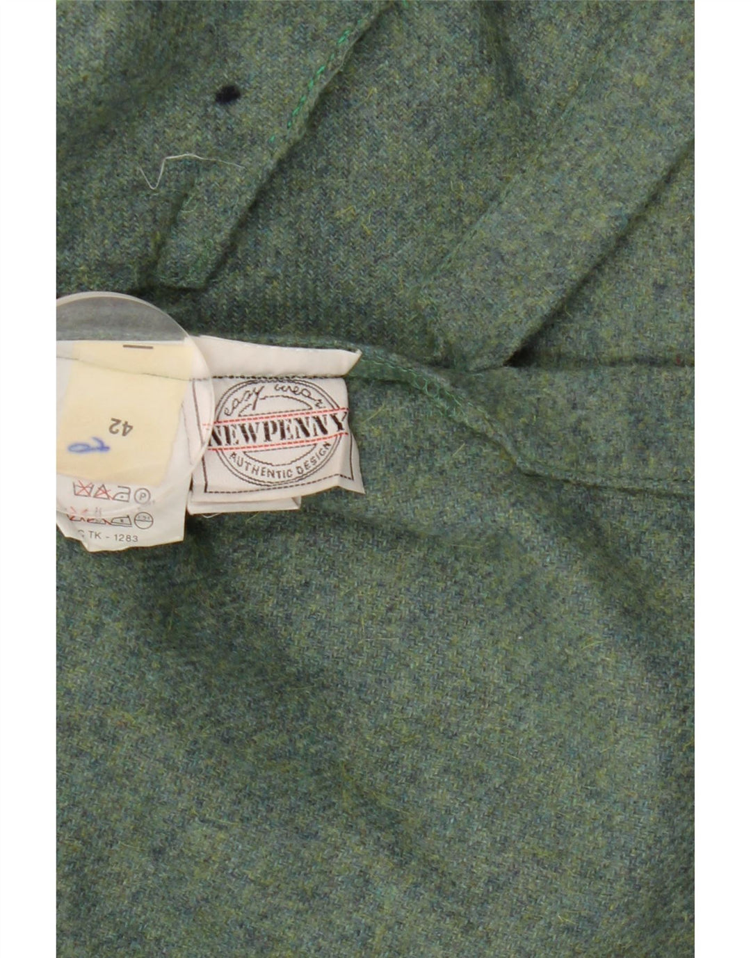 Nova jaqueta utilitária feminina Penny com capuz IT 42 lã verde média