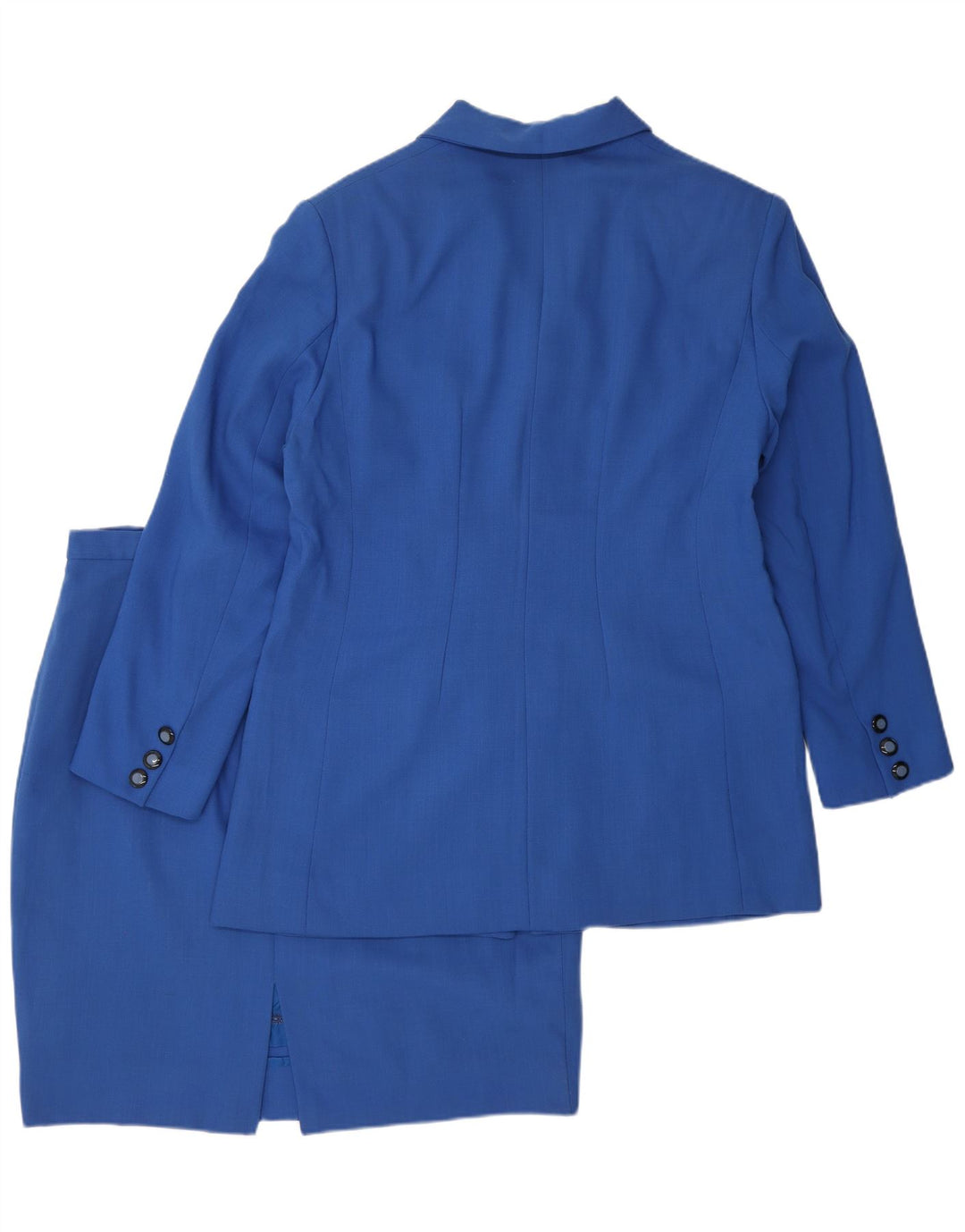 Conjunto de saia feminina Pierre Cardin de 2 peças Reino Unido 14 médio W32 azul clássico