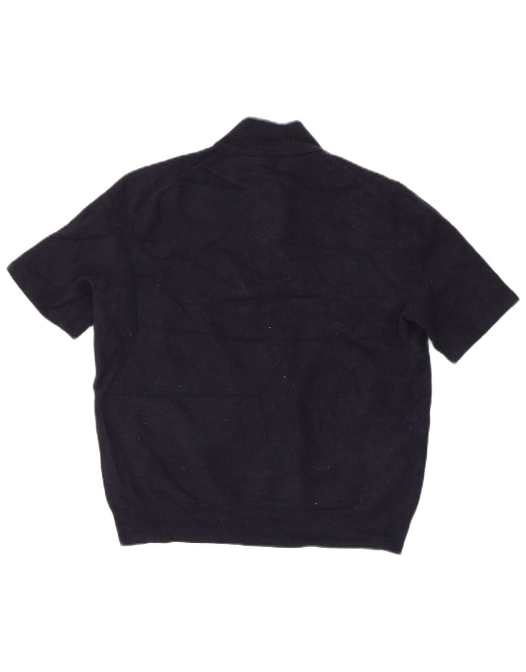 Hugo Boss Suéter feminino com zíper e gola em lã virgem 2XL 2XL azul marinho