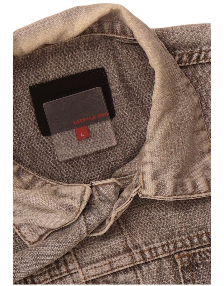 Jaqueta jeans masculina VINTAGE UK 40 grande cinza