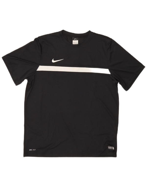 Camiseta Nike Masculina Dri Fit Top 2XL Preto Colourblock Poliéster