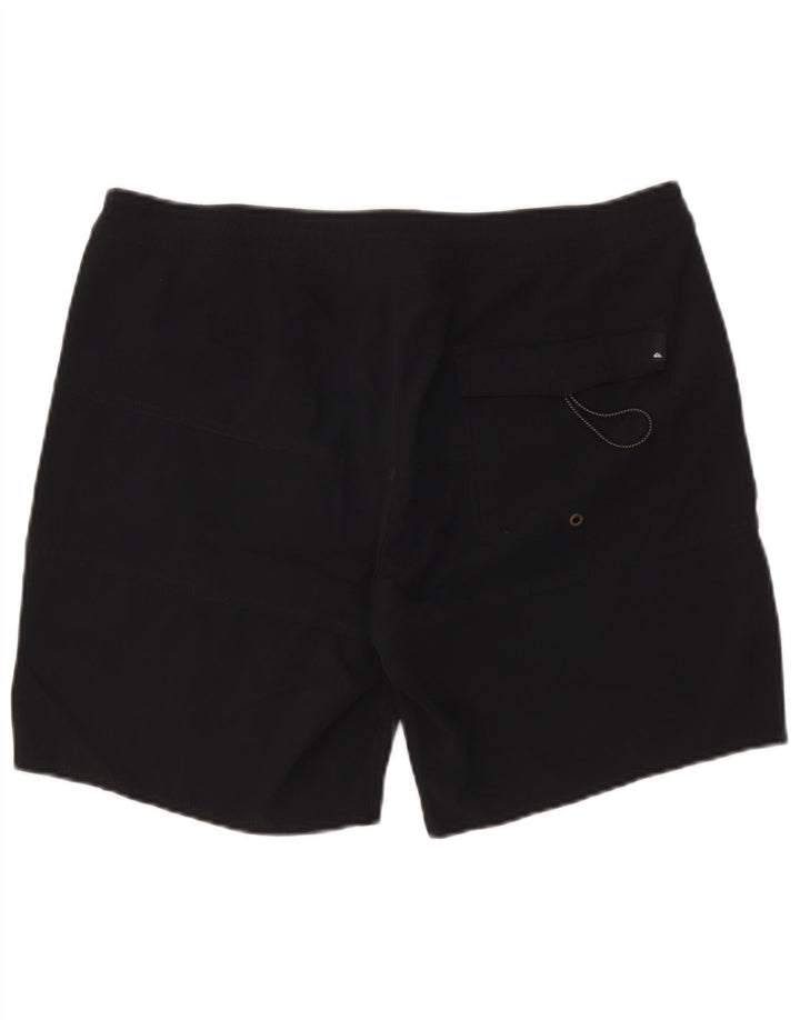 Quiksilver Calção de banho masculino grande poliéster preto