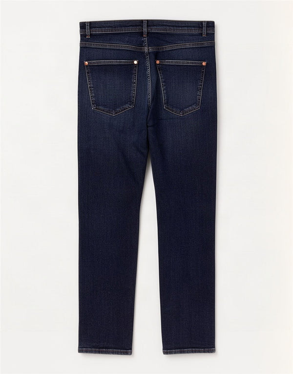 Calça jeans feminina Marks & Spencer Per Una Slim UK 14 grande W32 L27 azul marinho