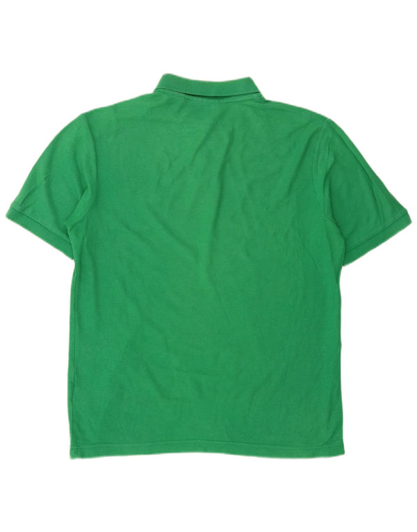 Camisa polo masculina Fila pequena algodão verde