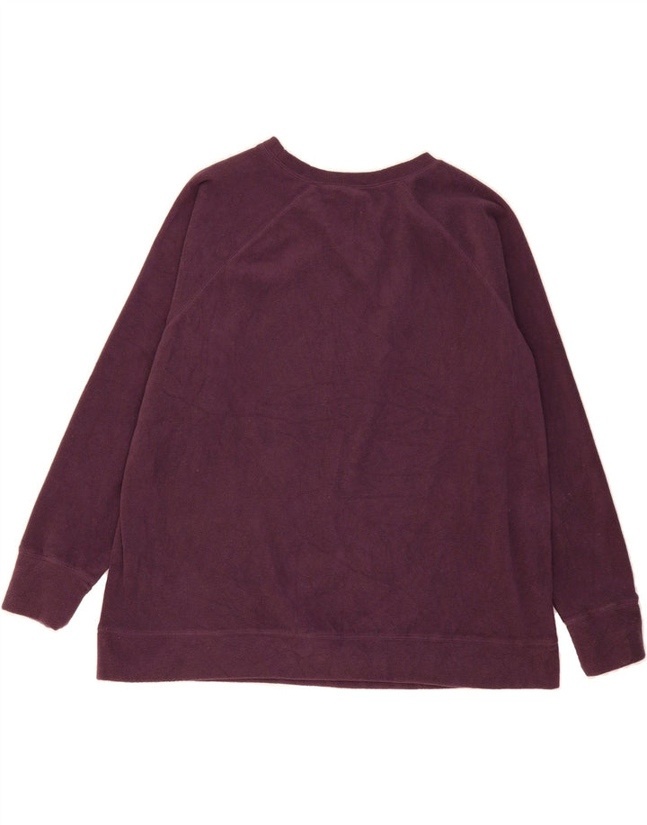 EDDIE BAUER Womens Fleece Jumper UK 20 2XL Purple Vintage Eddie Bauer and Second-Hand Eddie Bauer from Messina Hembry 