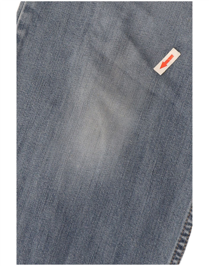 Calça jeans reta regular masculina Marks & Spencer W36 L31 algodão azul