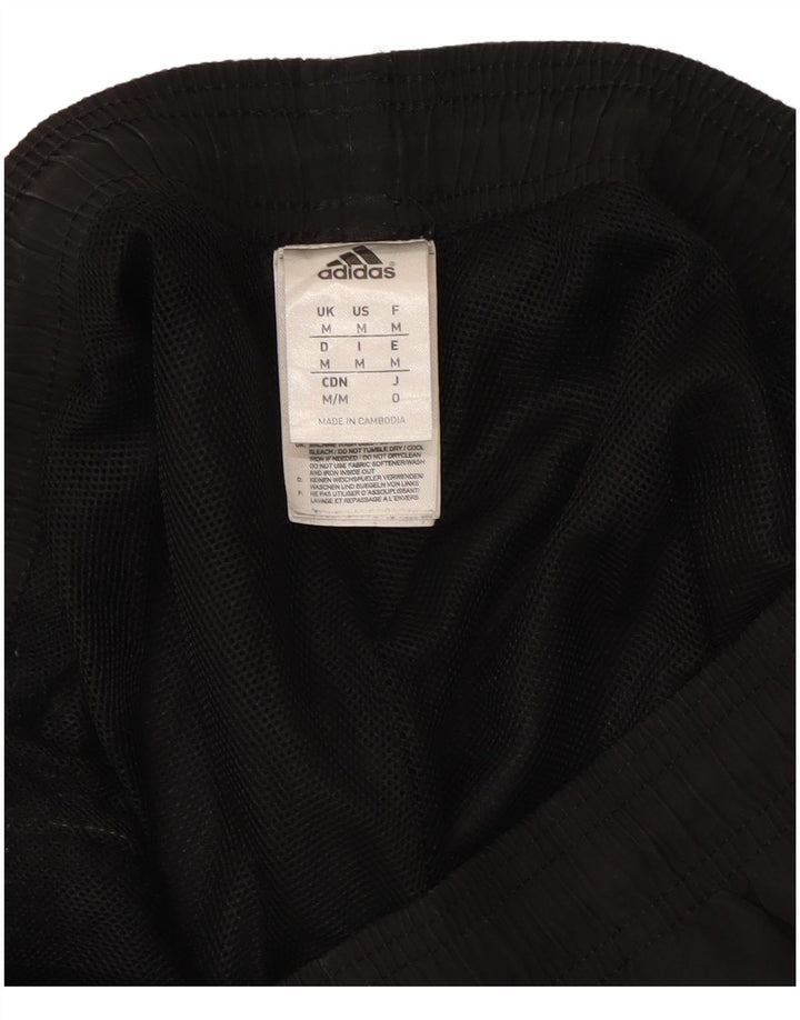 Shorts esportivos masculinos Adidas médio preto poliéster