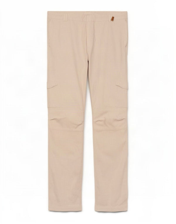 Zara Mens Slim Chino Calças EU 46 XL W36 L32 Linho Branco