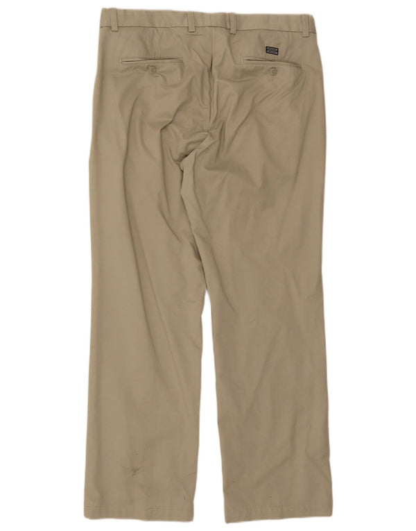 Calça masculina Marks & Spencer Blue Harbor Pegged Suit W36 L31 Algodão Bege