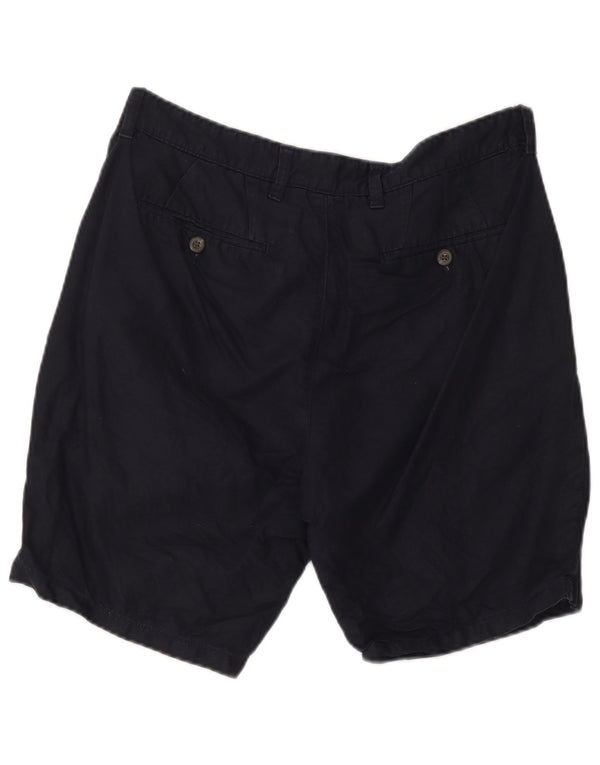 Shorts chino masculino Marks & Spencer W36 grande algodão azul marinho