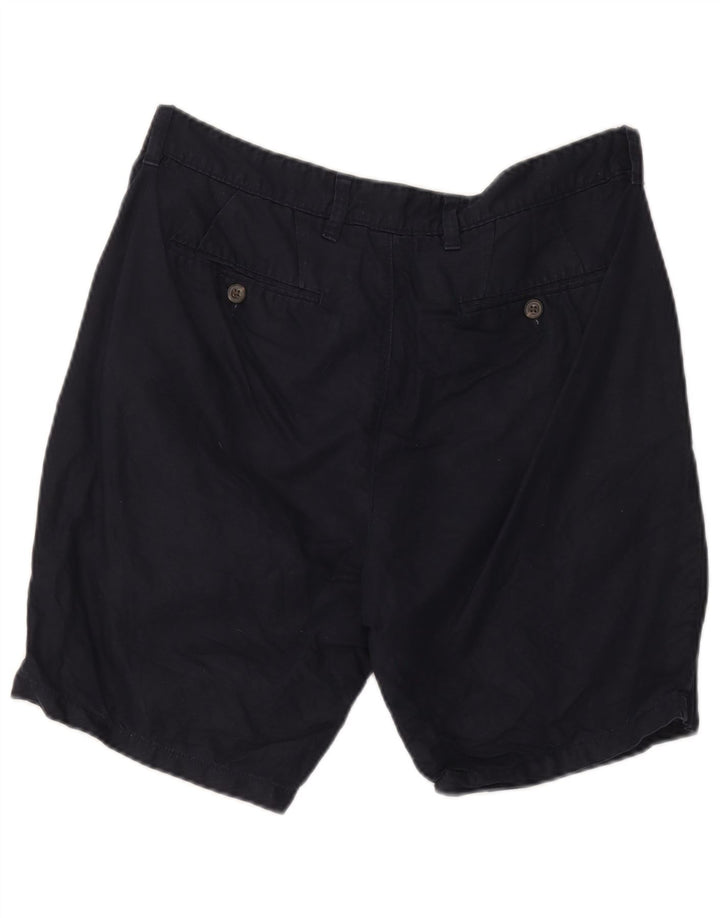 Shorts chino masculino Marks & Spencer W36 grande algodão azul marinho