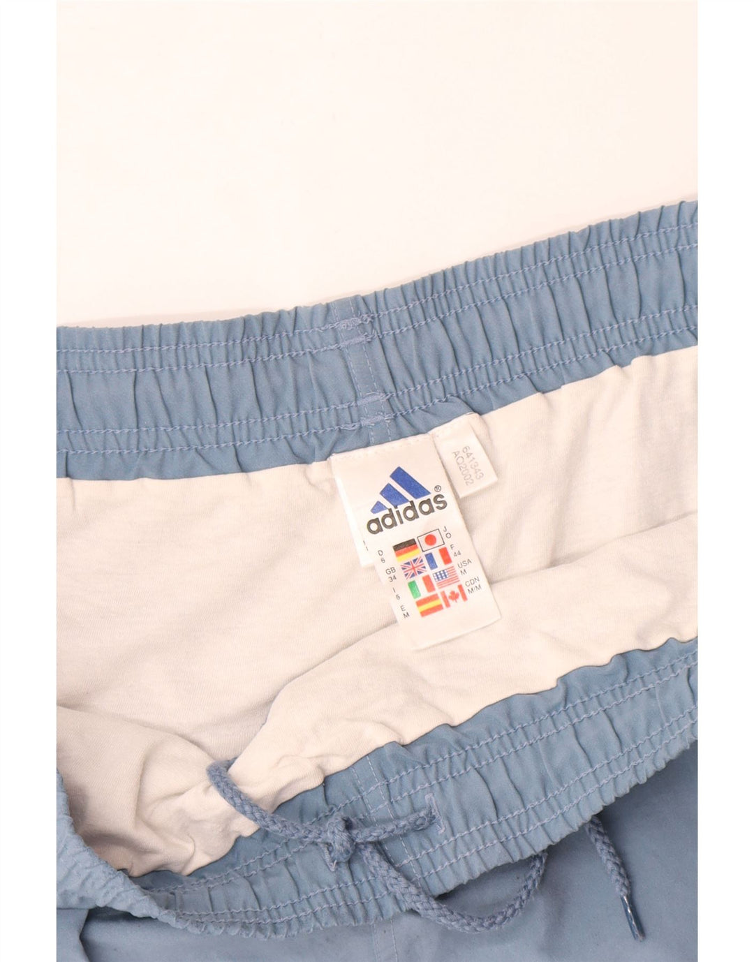 Shorts esportivos masculinos Adidas grande poliéster azul