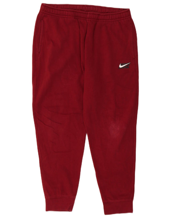 Calças de treino masculinas NIKE XL Borgonha Algodão