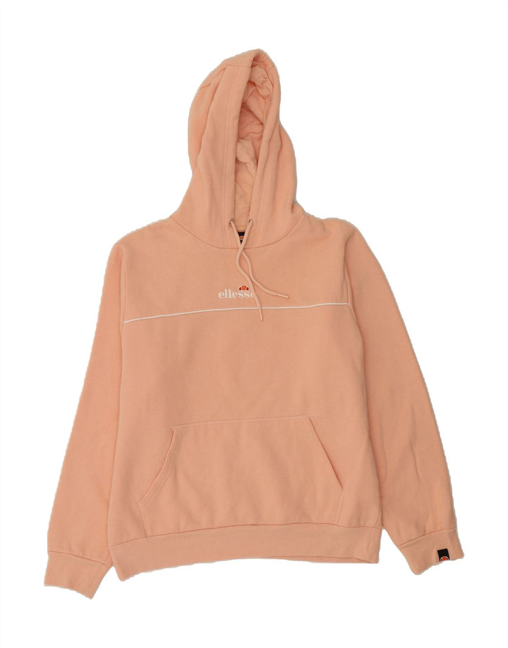 ELLESSE Womens Graphic Hoodie Jumper UK 20 2XL Pink Cotton Vintage Ellesse and Second-Hand Ellesse from Messina Hembry 