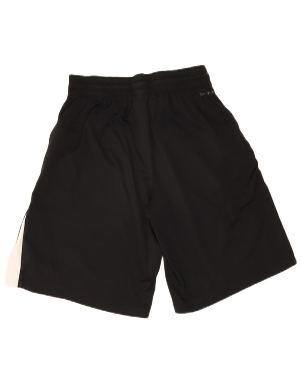 Shorts esportivos masculinos Jordan Dri Fit médio preto colorblock poliéster
