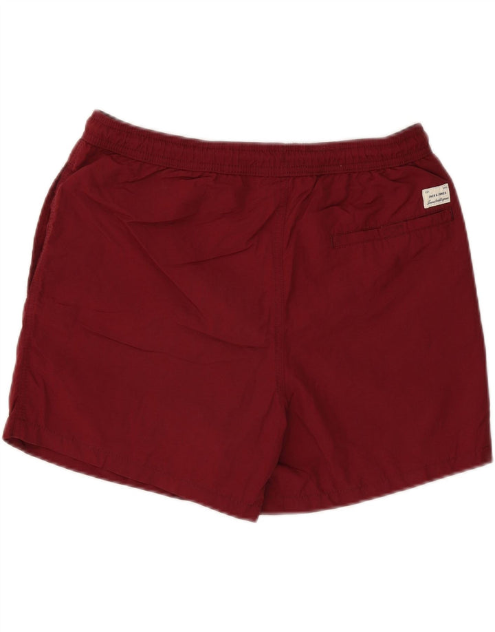 Shorts de natação masculino Jack & Jones gráfico grande poliéster cor de vinho