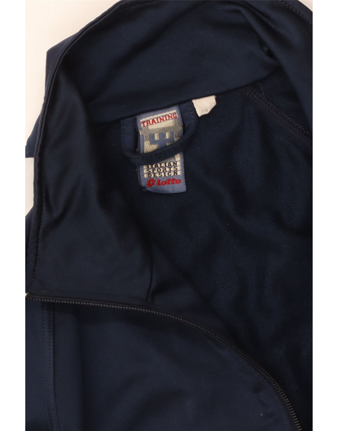 LOTTO Jaqueta masculina de agasalho gráfico médio azul marinho bloco colorido