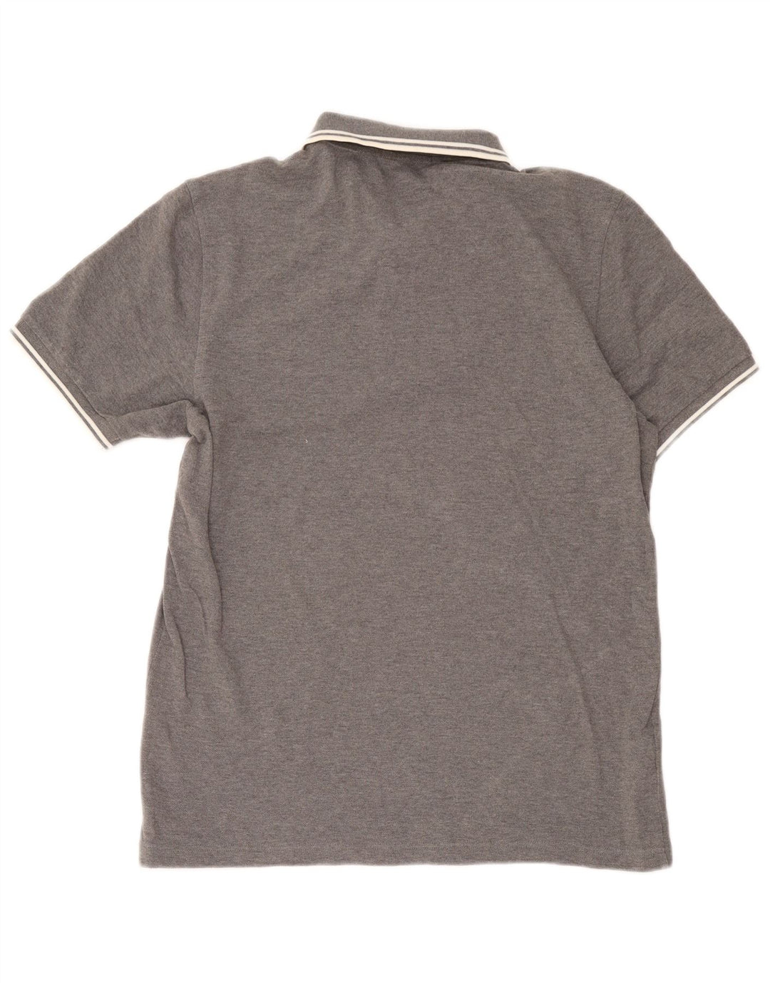 Camisa polo masculina Fred Perry grande algodão manchado cinza