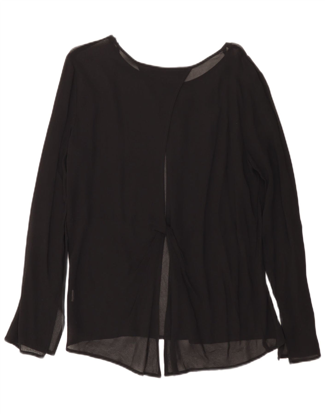 Blusa feminina de manga comprida Zara Top UK 14 grande preto