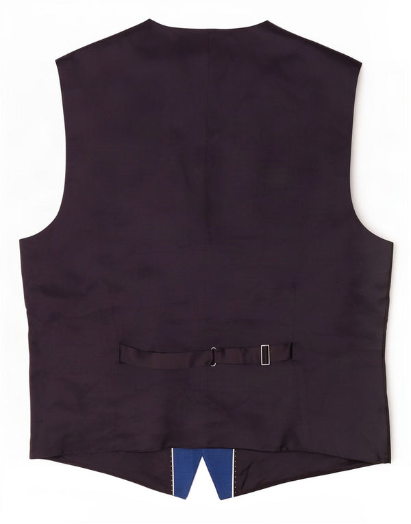 Colete masculino Ben Sherman pequeno azul colorblock lã