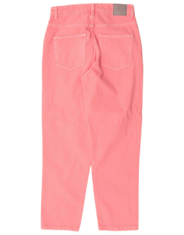 Zara Jeans Cônicos Femininos EU 38 Pequeno W28 L28 Algodão Rosa