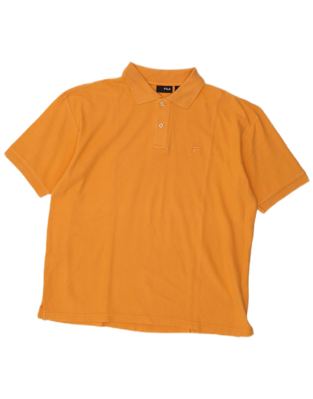 Camisa polo masculina Fila grande algodão laranja