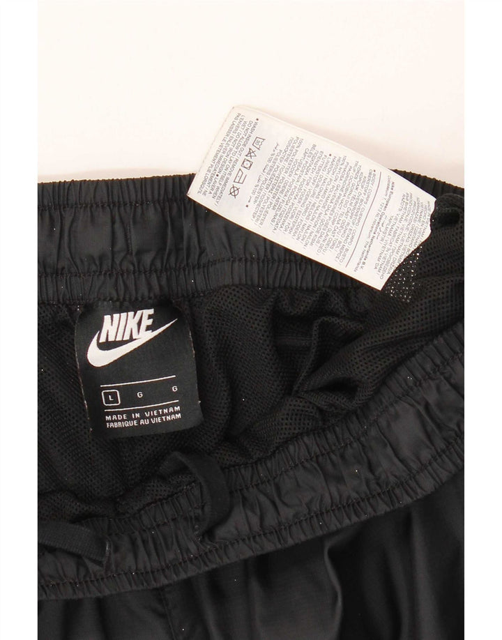 Calça de treino masculina Nike grande de nylon preto