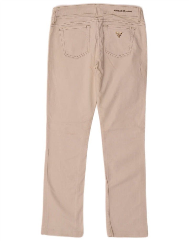 Guess Jeans Stretch Slim Feminino W27 L28 Algodão Branco