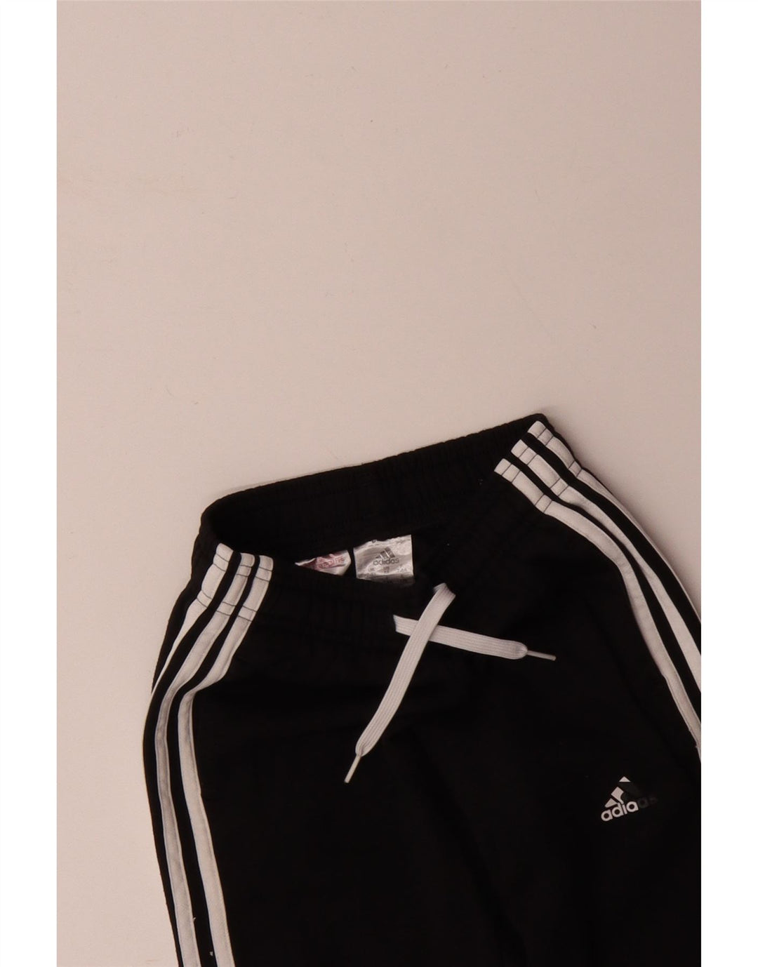 ADIDAS Meninos Calças de Treino Joggers 7-8 Anos Algodão Preto