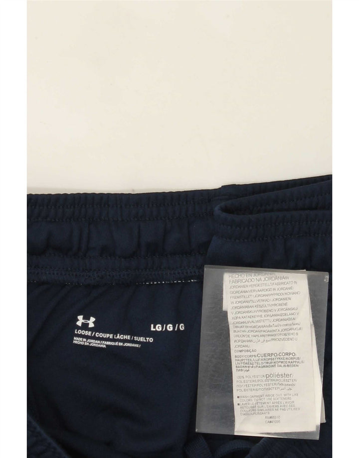Under Armour Mens Graphic Sport Shorts Grande Poliéster Azul Marinho