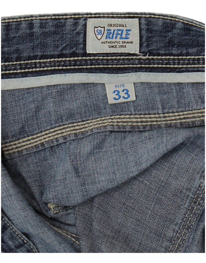 Shorts jeans masculino RIFLE W33 azul médio