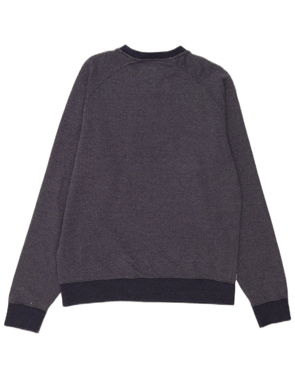 Tommy Hilfiger moletom masculino jumper médio algodão azul marinho