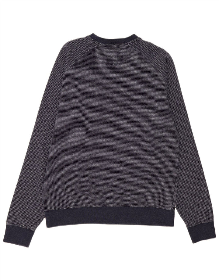 Tommy Hilfiger moletom masculino jumper médio algodão azul marinho