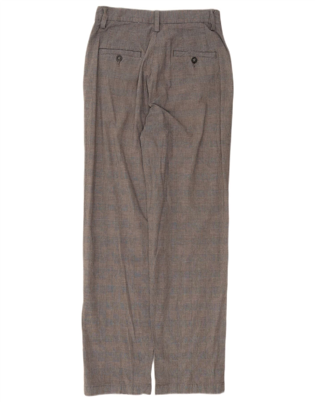 Calça feminina casual reta LEE EUA 6 médio W28 L29 cinza houndstooth