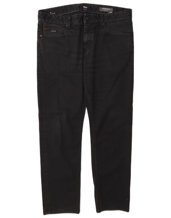 Hugo Boss Masculino Delaware Slim Jeans W34 L29 Algodão Cinza