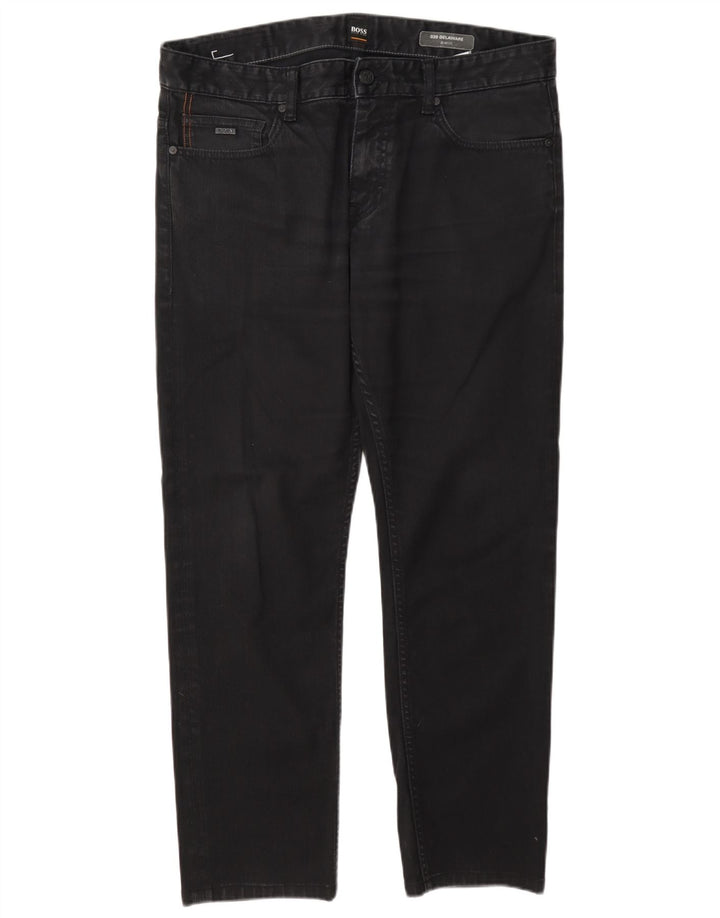 Hugo Boss Masculino Delaware Slim Jeans W34 L29 Algodão Cinza