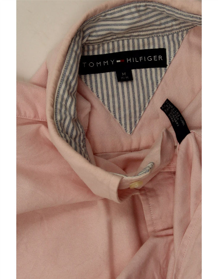 Camisa masculina Tommy Hilfiger médio rosa algodão