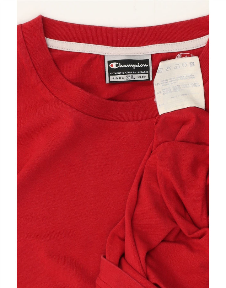 Camiseta masculina CHAMPION Top XL algodão vermelho