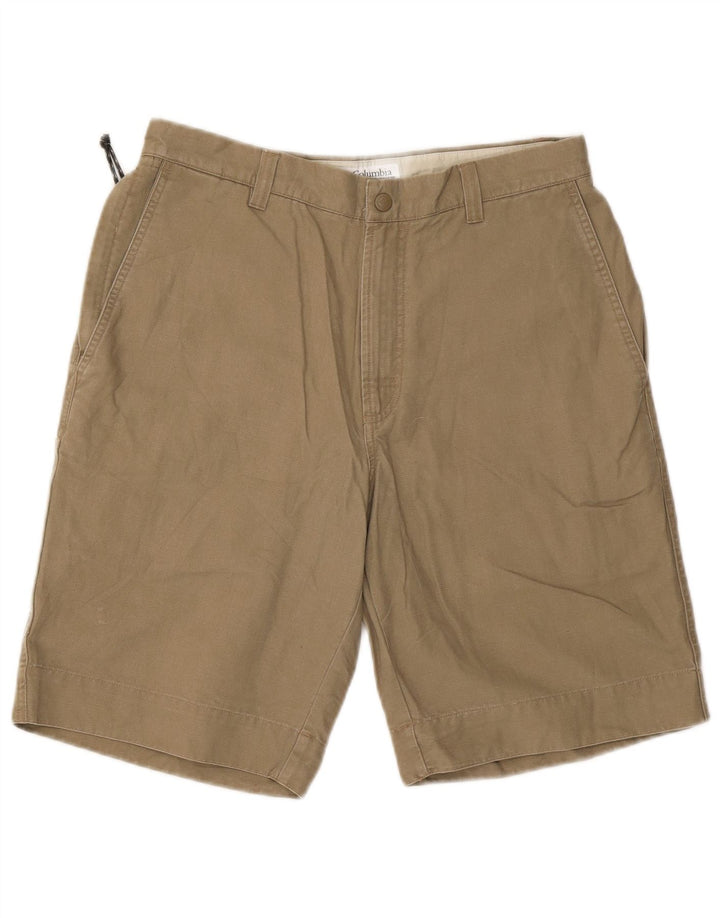 Columbia Mens Cargo Shorts W32 Médio Algodão Cáqui