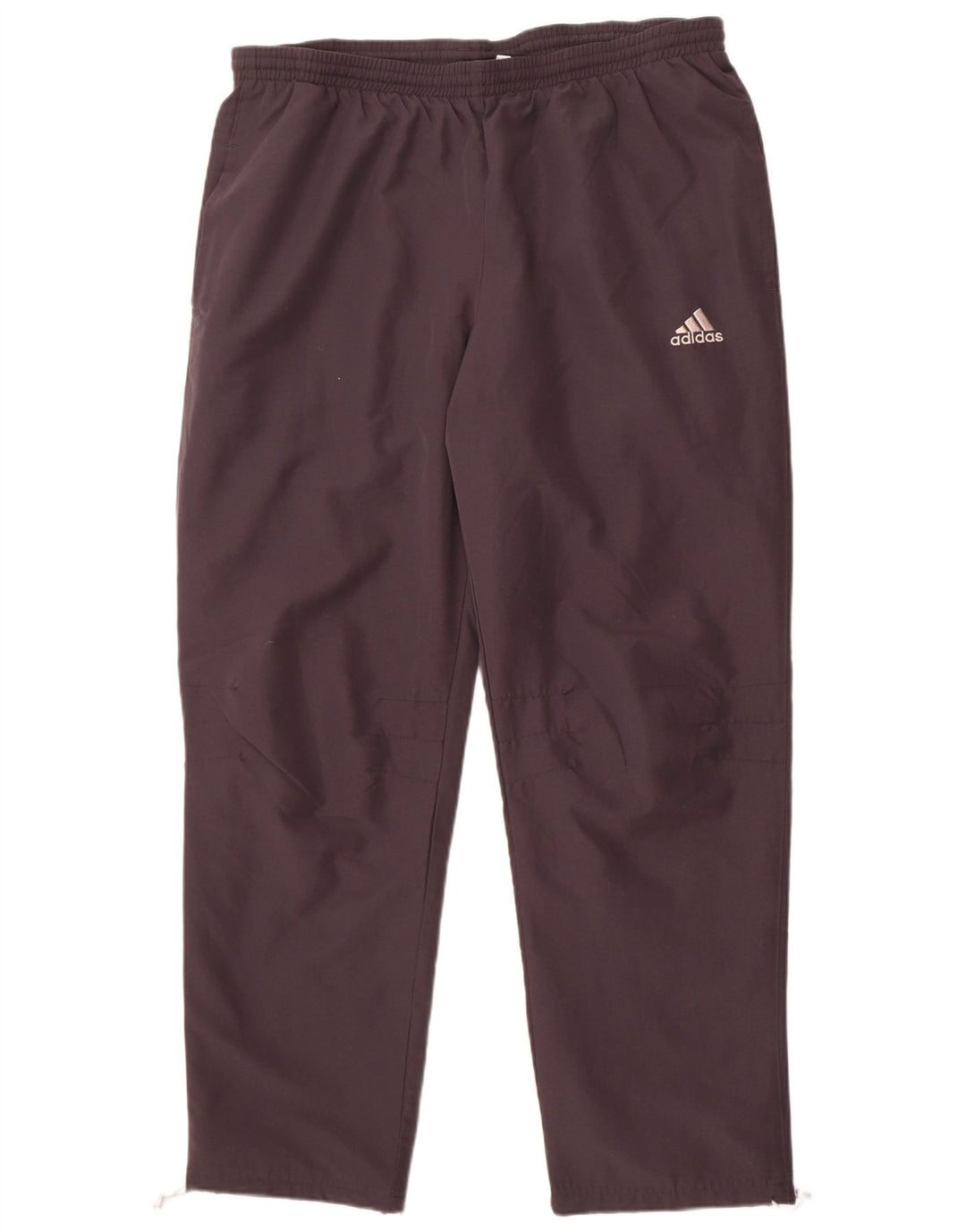 Calças de treino masculinas Adidas UK 42/44 poliéster cinza grande