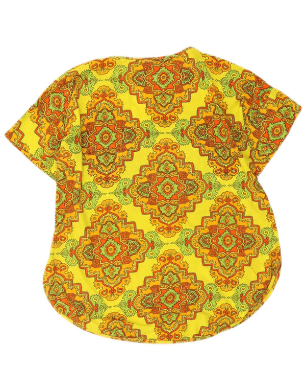 Camiseta feminina com estampa da Califórnia da Best Company Top UK 18 XL Amarelo Ikat