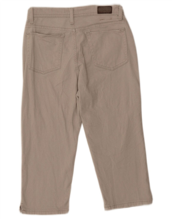 Lee Womens Petite Capri Jeans EUA 4 Pequeno W27 L18 Bege