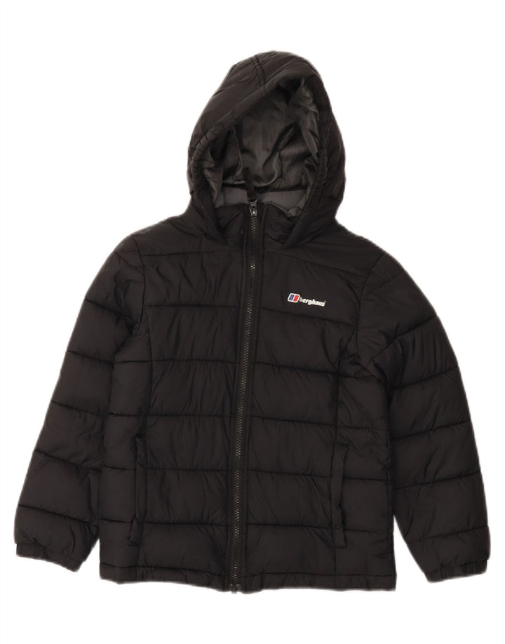 Jaqueta acolchoada com capuz para meninos BERGHAUS 7-8 anos poliamida preta